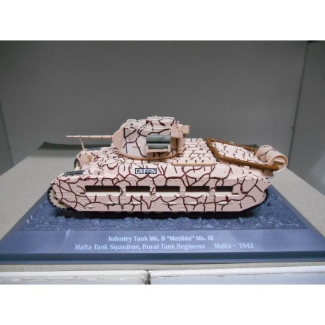 INFANTRY TANK MK.II MATILDA MK.III MALTA UK 1942 TANKS WW II 1:43 ALTAYA IXO