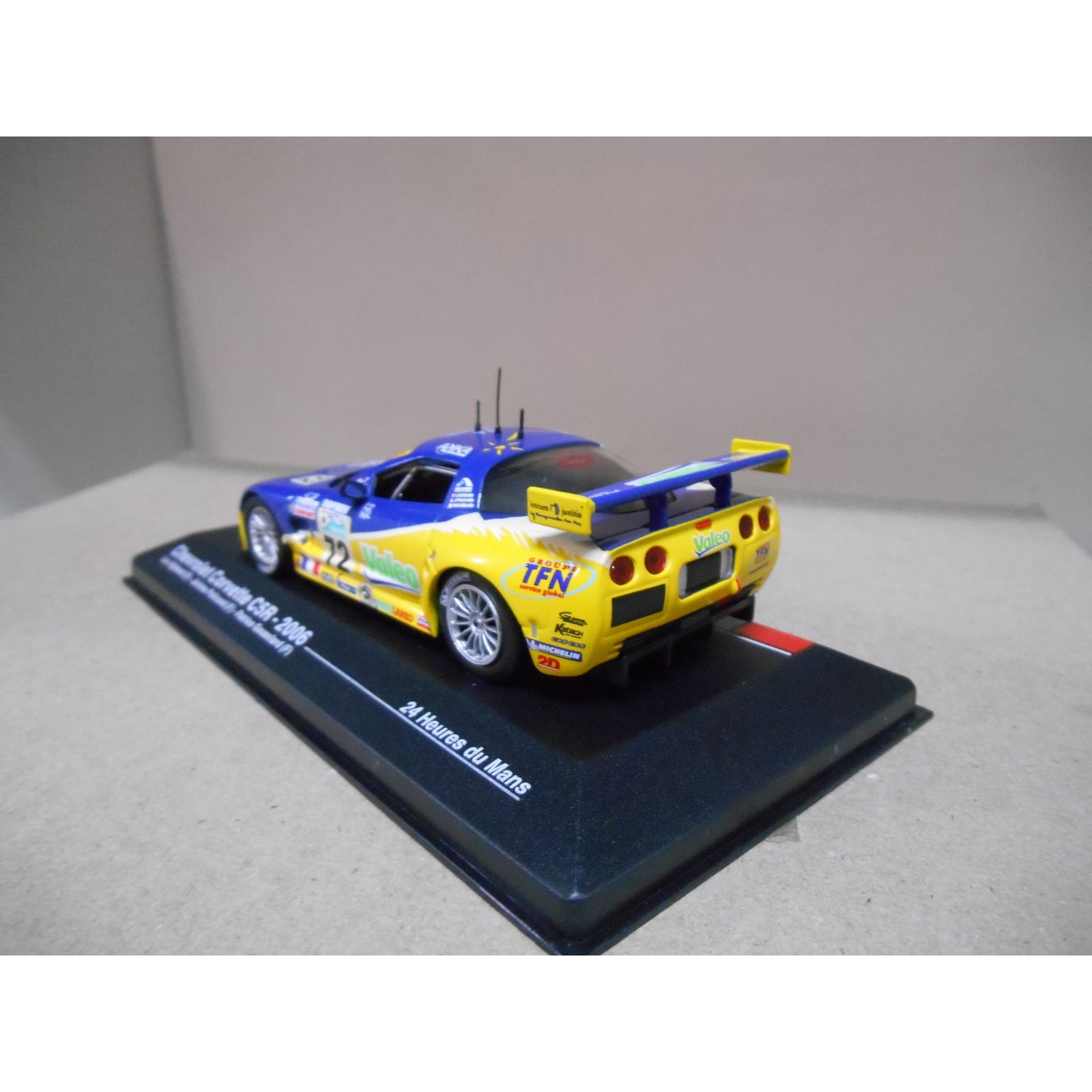 Diecast model cars Chevrolet Corvette C6 1/43 IXO C6 R No.72 Valeo Le Mans 2006