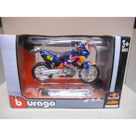 KTM 450 RED BULL MOTO/BIKE RALLY DAKAR 1:18 BBURAGO