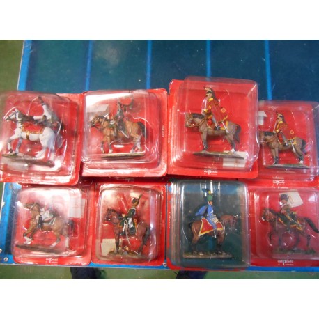 FIGURAS LOTE CABALLERIA SNC 9 PIEZAS ROTOS/DEFECTUOSOS 1:32 Del Prado