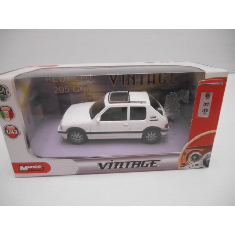 PEUGEOT 205 GTi WHITE 1:43 VINTAGE MONDO USADO/EX PRIVADO