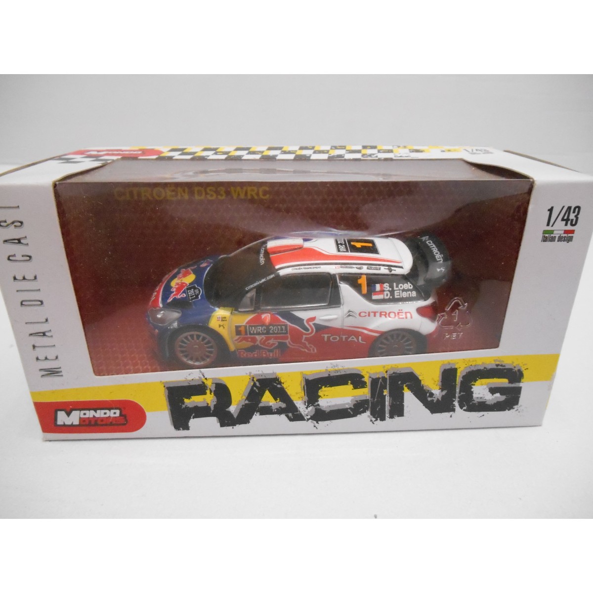 Citroën DS3 WRC 1/43 Ixo, Loeb/Rebout Rallye Epernay 2015, Miniature Collection