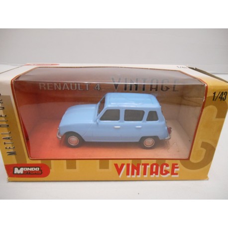 RENAULT 4 L BLUE 1:43 VINTAGE MONDO MOTORS USADO/EX PRIVADO