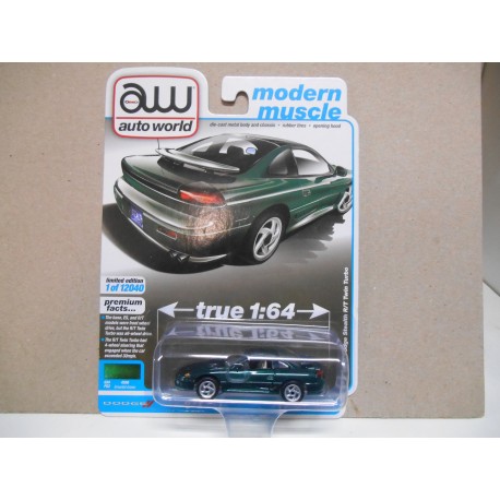 DODGE STEALTH R/T TWIN TURBO 1992 GREEN 1:64 AUTO WORLD