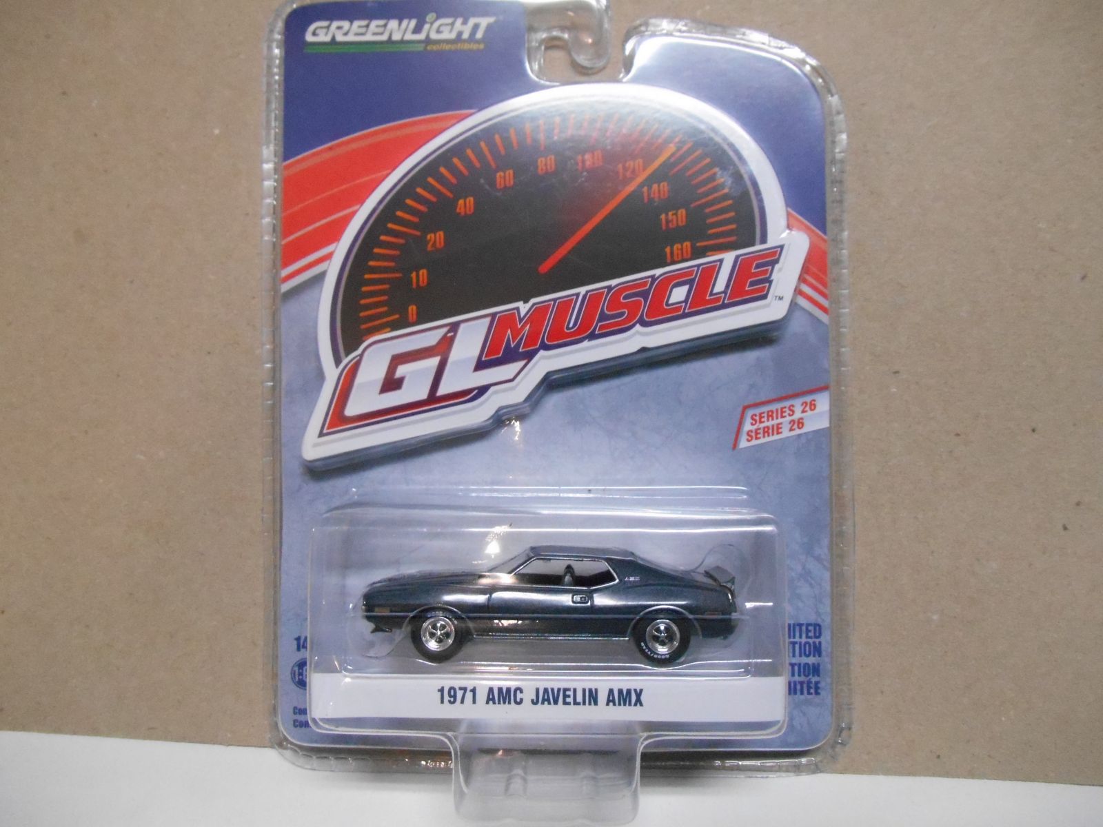 Miniatura Carro AMC Javelin AMX (1971) - GL Muscle - Série 26 - 1:64