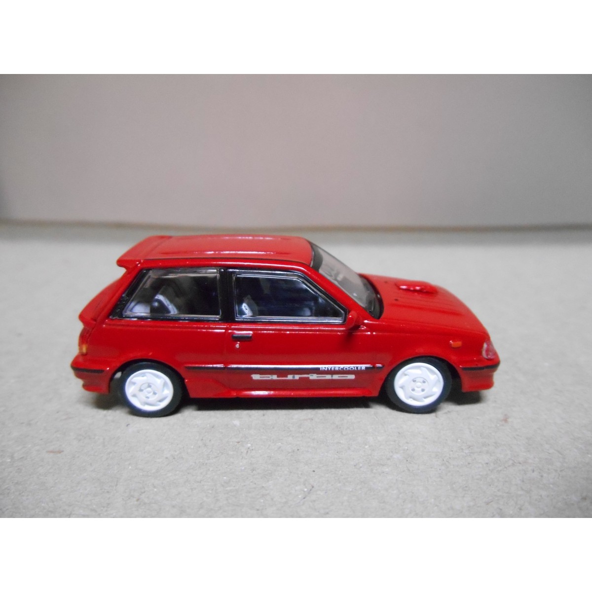 TOYOTA STARLET TURBO S EP71 1988 RED LHD 164 BM CREATIONS BCN STOCK CARS