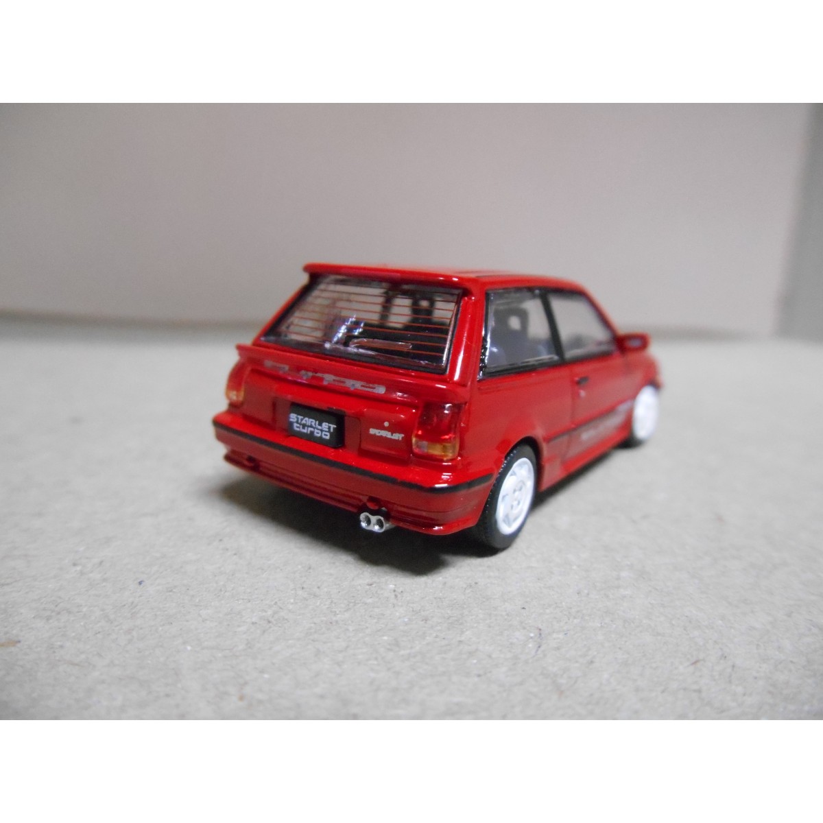 TOYOTA STARLET TURBO S EP71 1988 RED LHD 164 BM CREATIONS BCN STOCK CARS