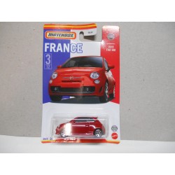 FIAT 500 RED 2019 BEST OF FRANCE 2022 1:64 MATCHBOX