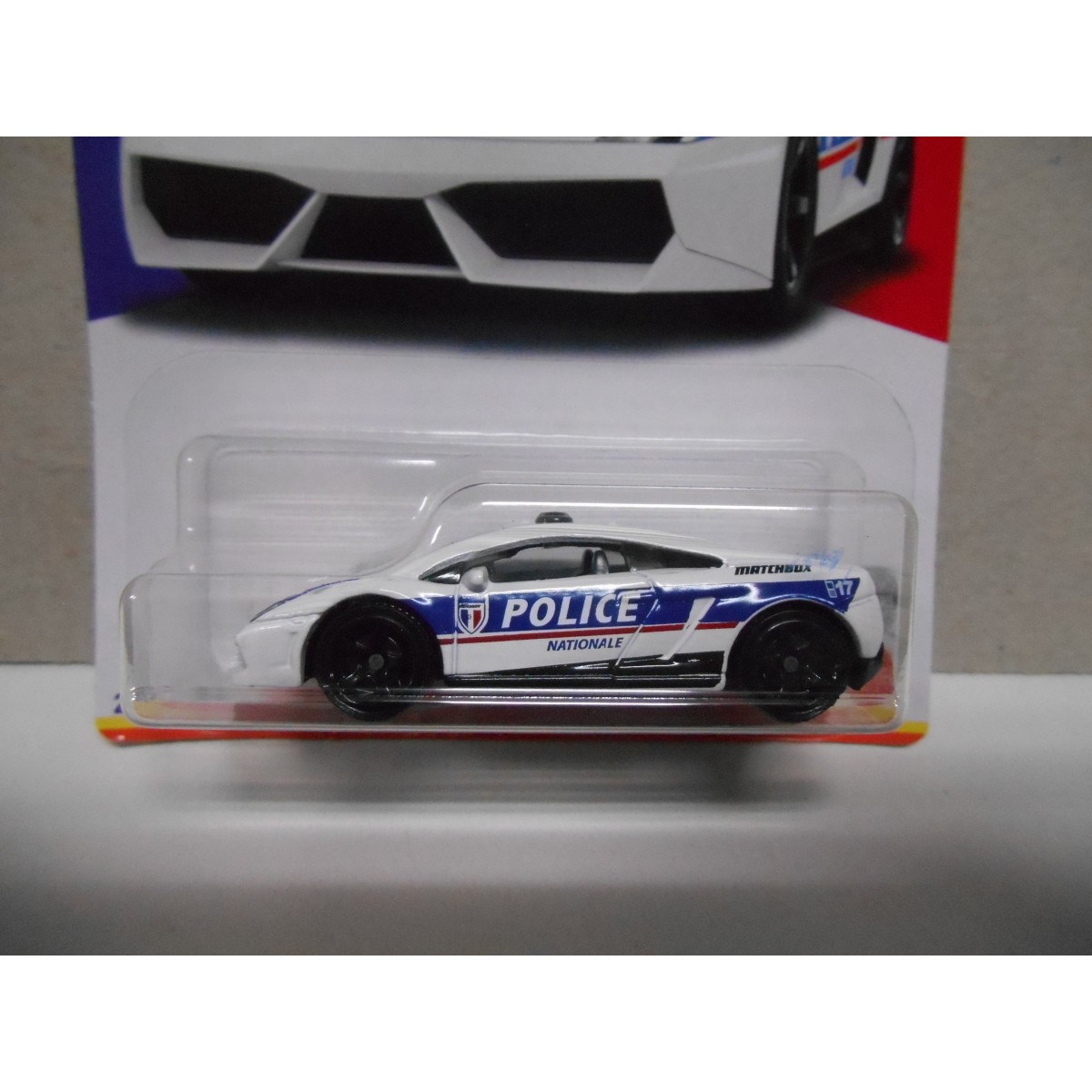Miniature Matchbox 1/64 Lamborghini Gallardo Police - Modèle #69/100 De La Série Mainline 2022, Neuf