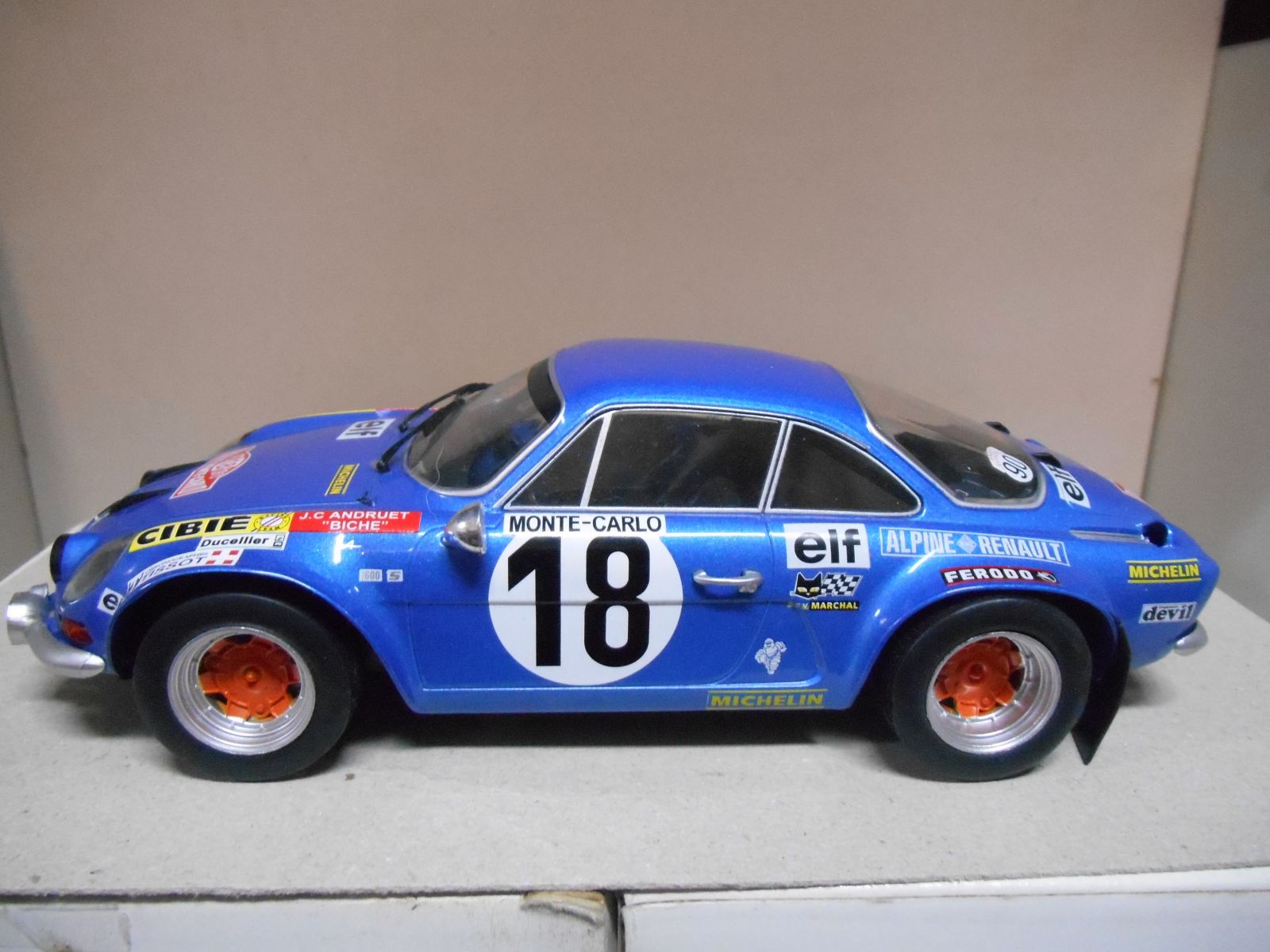 Trofeu Alpine Renault A110 1800S - Rallye Monte-Carlo 1973, Miniature 1/43