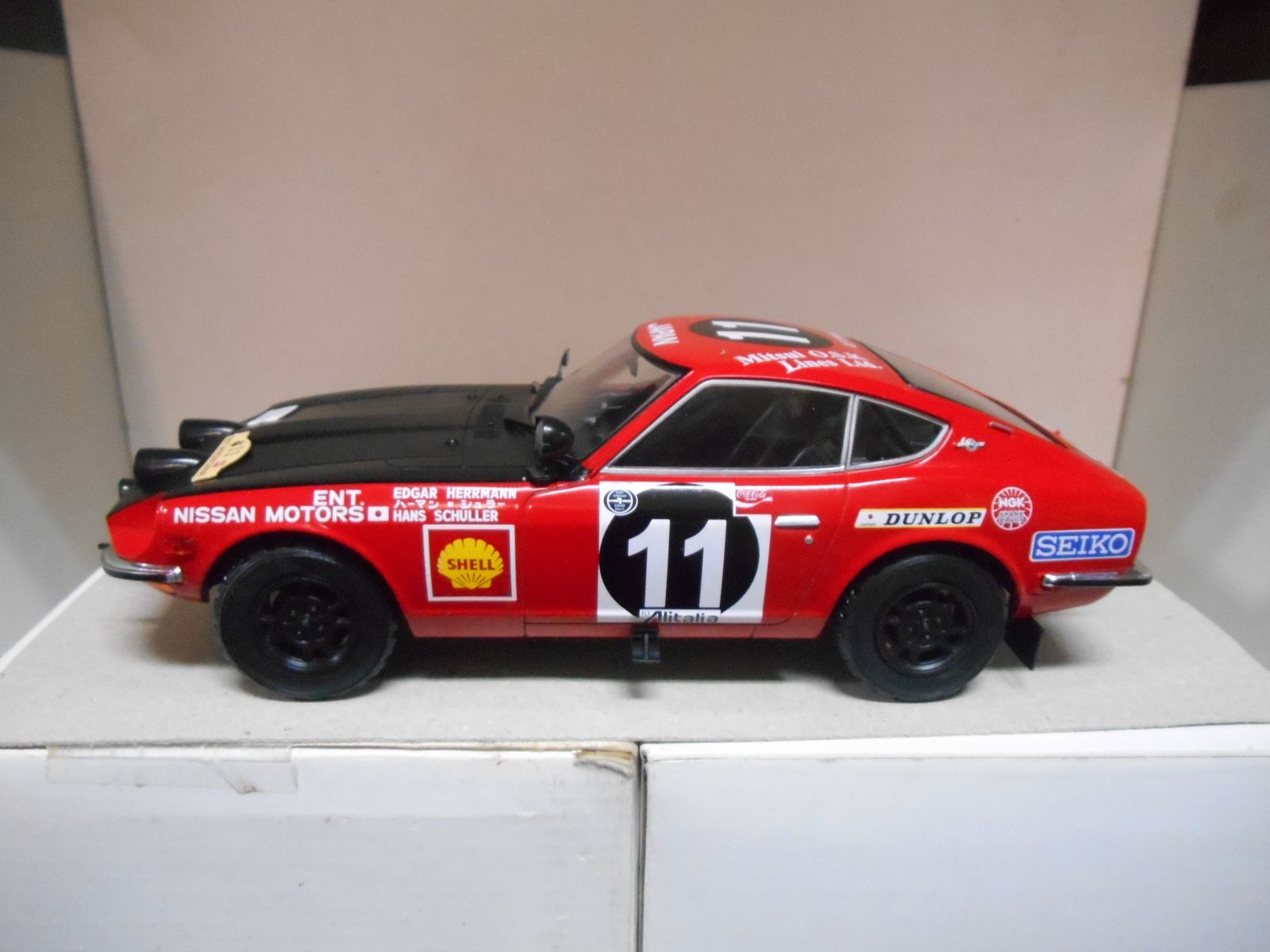 Voiture Miniature Datsun 240Z Herrmann - Échelle 1/18 Altaya Collection Rallye (occasion)