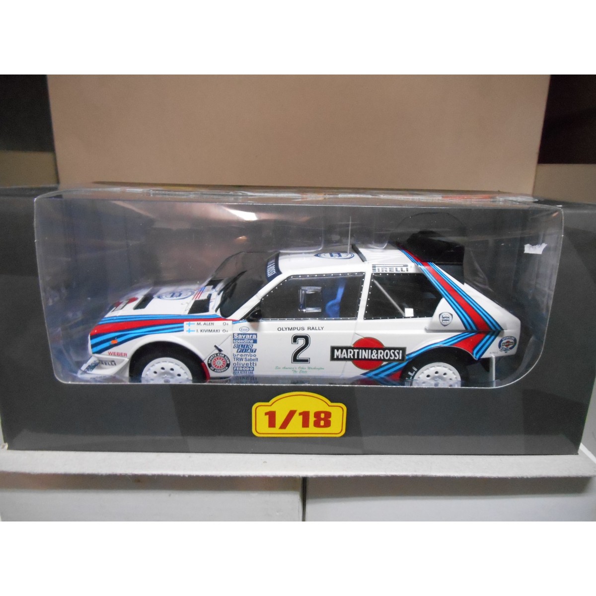 LANCIA DELTA S4 RALLY OLYMPUS 1986 M.ALEN 1:18 ALTAYA IXO - BCN
