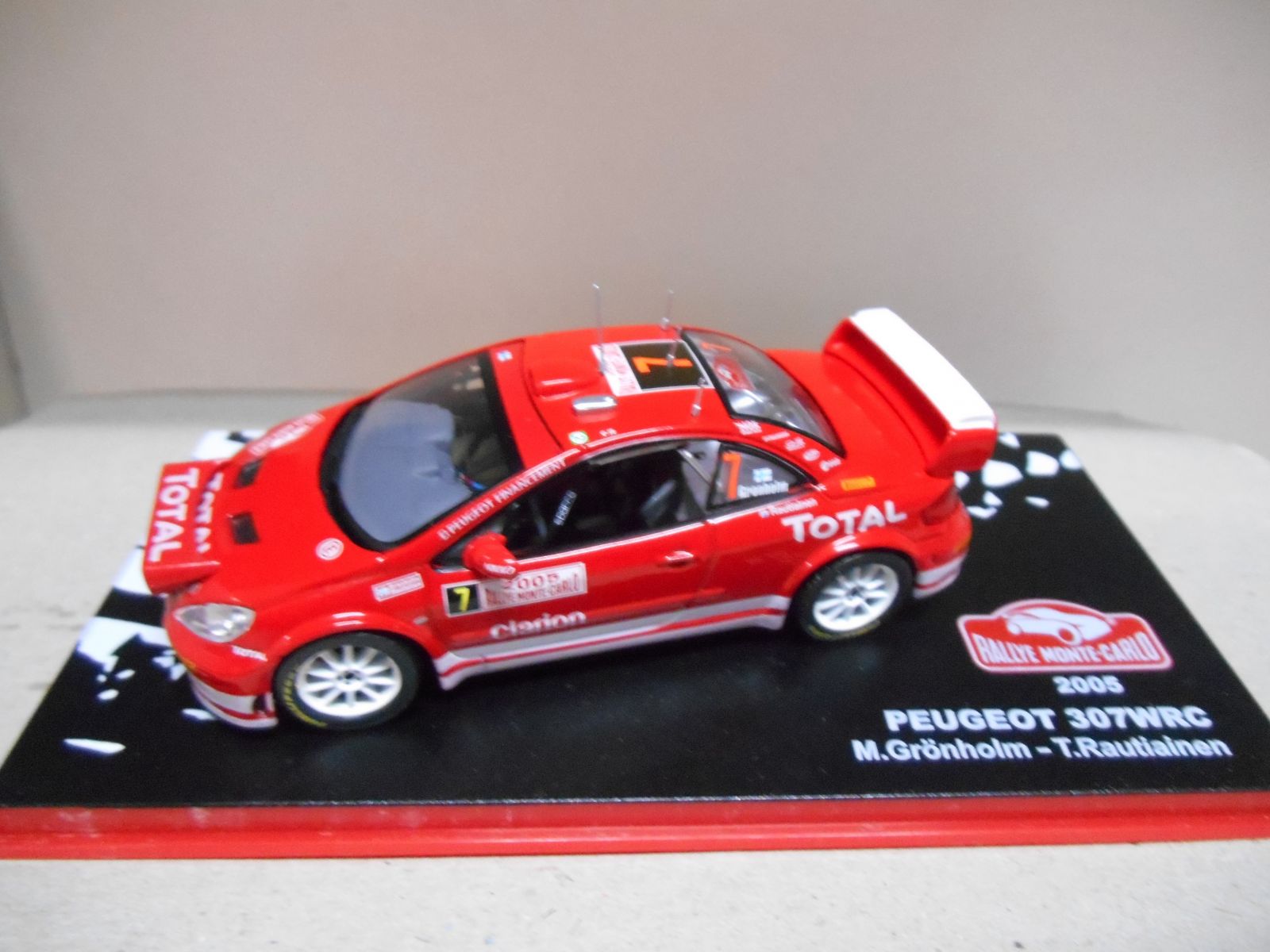 【タバコ】IXO 1/43 プジョー・307 WRC #7 M.グロンホルム組 ラリー・モンテカルロ5位 2005 | ixo イクソ 1⁄43 プジョー 307 WRC 2005年ラリー・ジャパン