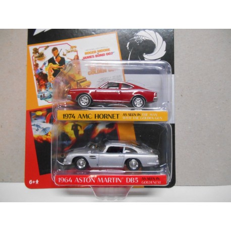 JOHNNY LIGHTNING JAMES BOND 007 PACK AMC HORNET/ASTON MARTIN DB5 1:64