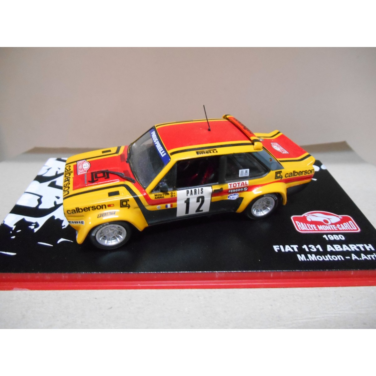 Modèle Réduit FIAT 131 Rallye Monte-Carlo 1980 - IXO RAC071 échelle 1:43, 7ème Place | Occasion Collection