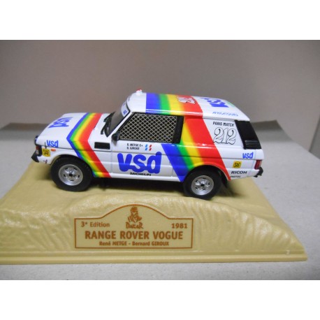 RANGE ROVER VOGUE RALLY PARIS DAKAR 1981 METGE 1:43 NOREV HACHETTE