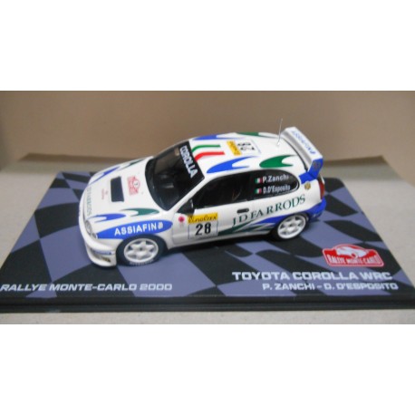 TOYOTA COROLLA WRC RALLY MONTE CARLO 2000 P.ZANCHI 1:43 EAGLEMOSS IXO