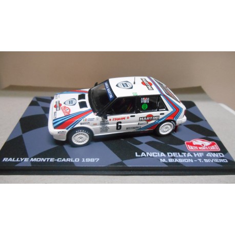 LANCIA DELTA HF 4WD RALLY MONTE CARLO 1987 AURIOL 1:43 EAGLEMOSS IXO