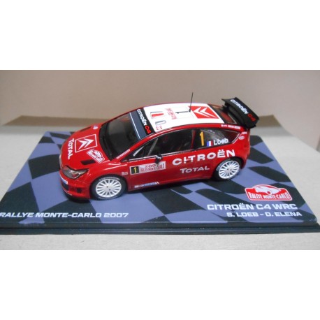 CITROEN C4 WRC RALLY MONTE CARLO 2007 LOEB 1:43 EAGLEMOSS IXO