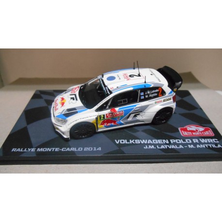 VOLKSWAGEN POLO R WRC RALLY MONTE CARLO 2014 LATVALA 1:43 EAGLEMOSS IXO