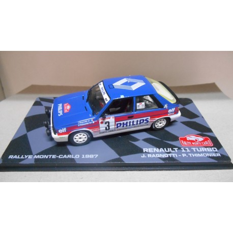 RENAULT 11 TURBO  RALLY MONTE CARLO 1987 RAGNOTTI 1:43 EAGLEMOSS IXO