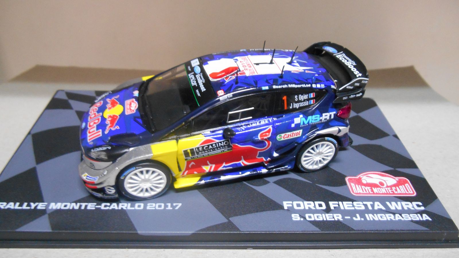 FORD FIESTA WRC RALLY MONTE CARLO 2017 OGIER 1:43 EAGLEMOSS IXO