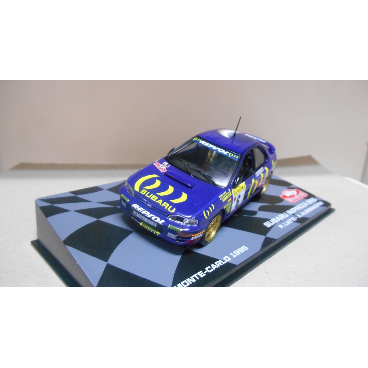 SUBARU IMPREZA 555 RALLY MONTE CARLO 1995 LIATTI 143 EAGLEMOSS IXO