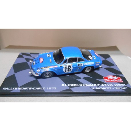 ALPINE A110 1600 RALLY MONTE CARLO 1973 ANDRUET 1:43 EAGLEMOSS IXO