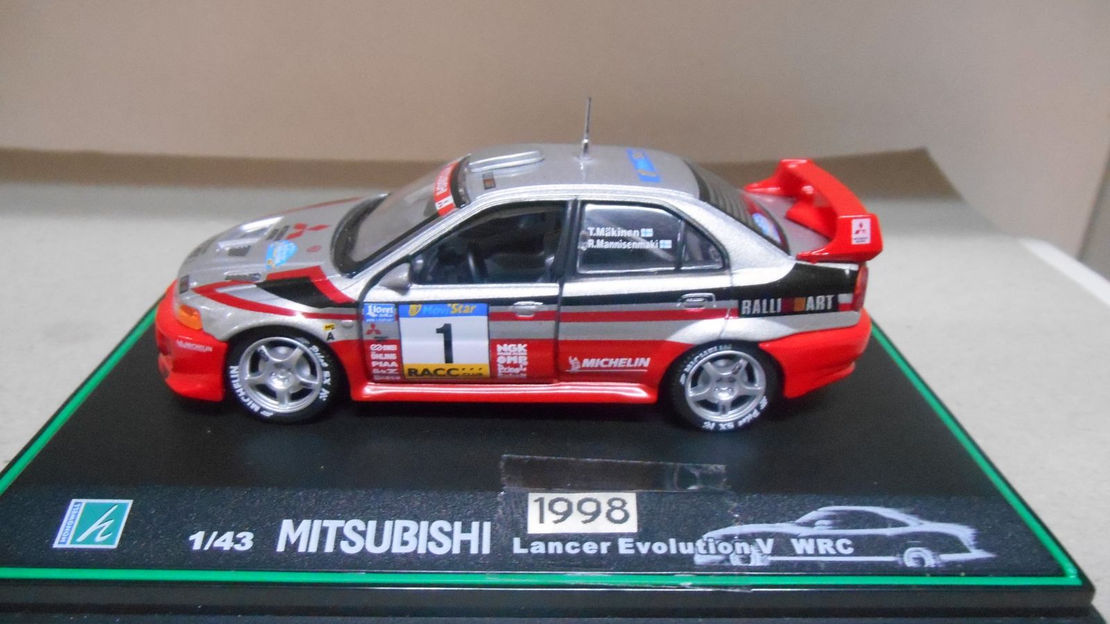 MITSUBISHI LANCER EVO V WRC RALLY CATALUÑA 1998 MAKINEN 1:43