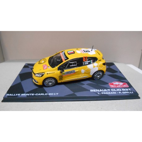 RENAULT CLIO R3T RALLY MONTE CARLO 2017 PANZANI 1:43 EAGLEMOSS IXO