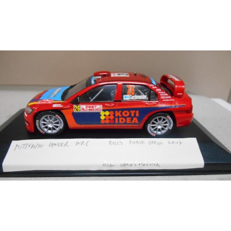 MITSUBISHI LANCER WRC RALLY MONTE CARLO 2007 GARDEMEISTER 1:43 USADO