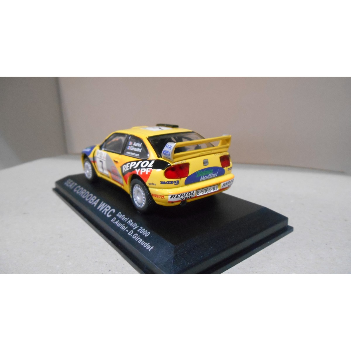 Miniature SKID 1/43 - SEAT Cordoba WRC E2, Safari Rally 2000, équipage Gardemeister-Lukander