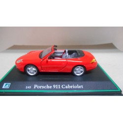 PORSCHE 911 CABRIOLET RED 1:43 HONGWELL