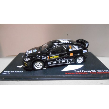 FORD FOCUS RS WRC 08 RALLY SWEDEN 2010 GRONHOLM 1:43 ALTAYA IXO NO FOTO