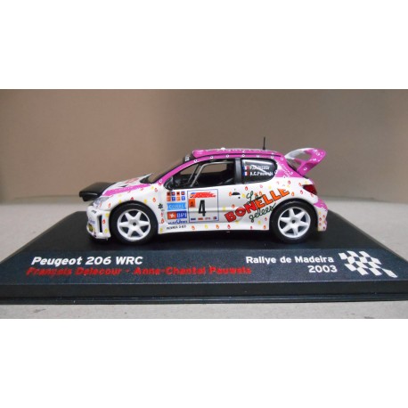 PEUGEOT 207 S2000 RALLY MADEIRA 2003 DELECOUR 1:43 ALTAYA IXO