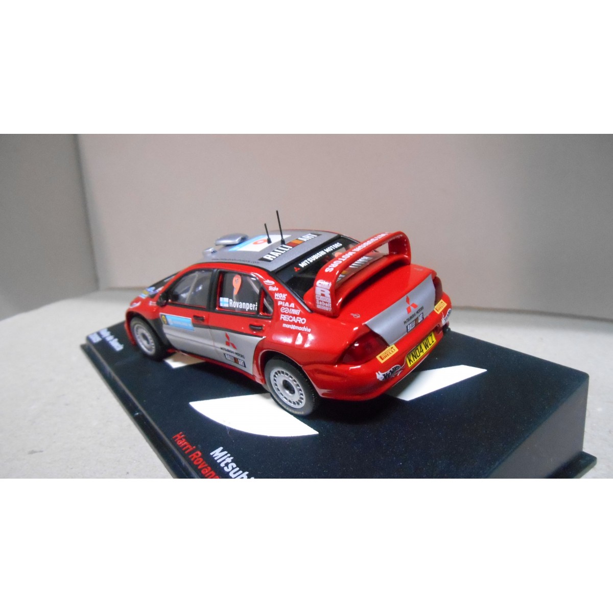 ミニカー Mitsubishi Lancer WRC Swedish Rally 2005 MITSUBISHI LANCER WRC RALLY SWEDEN 2005 ROVANPERA 1:43 ALTAYA IXO