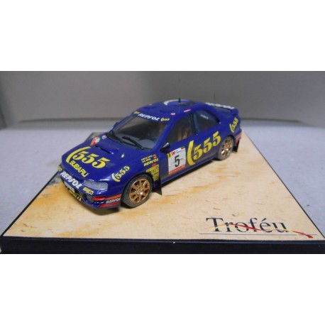 SUBARU IMPREZA 555 WRC RALLY PORTUGAL 1995 C.SAINZ 1:43 TROFEU USADO/V FOTOS