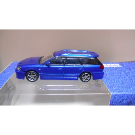 SUBARU LEGACY TOURING WAGON GT-B BLUE LHD 1:64 BM CREATIONS