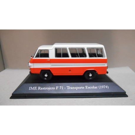 IME RASTROJERO F71 1974 TRANSPORTE ESCOLAR/MINIBUS 1:43 ARGENTINA SALVAT IXO