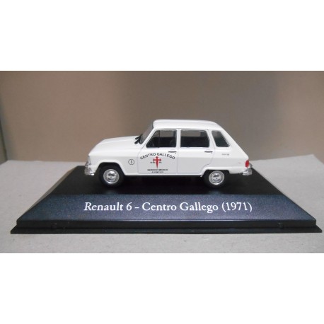 RENAULT 6 1971 CENTRO GALLEGO SANITARIO 1:43 ARGENTINA SALVAT IXO