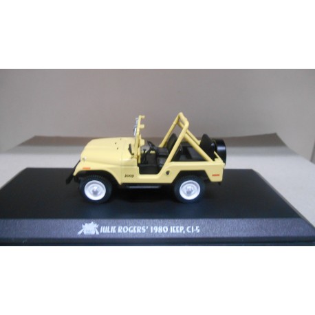 HOLLYWOOD JEEP CJ-5 1980 JULIE ROGERS CHARLIE´S ANGELS 1:43 GREENLIGHT