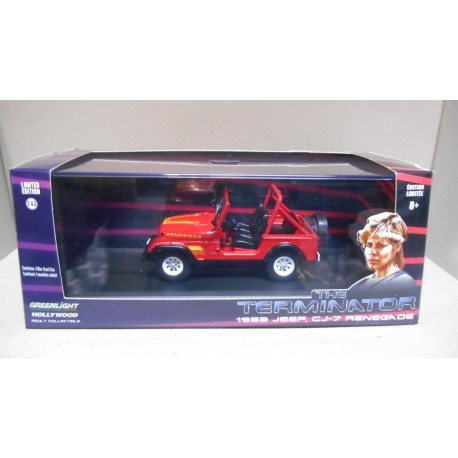 HOLLYWOOD JEEP CJ-7 RENEGADE 1983 SARAH CONNOR THE TERMINATOR 1:43 GREENLIGHT