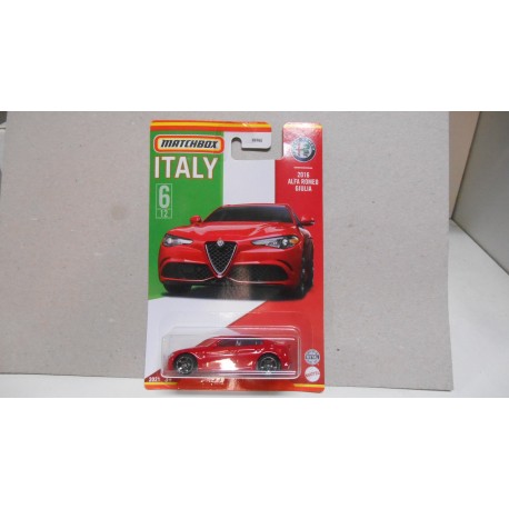 MATCHBOX CARS BEST OF ITALY 6/12 ALFA ROMEO GIULIA 2016 1:64