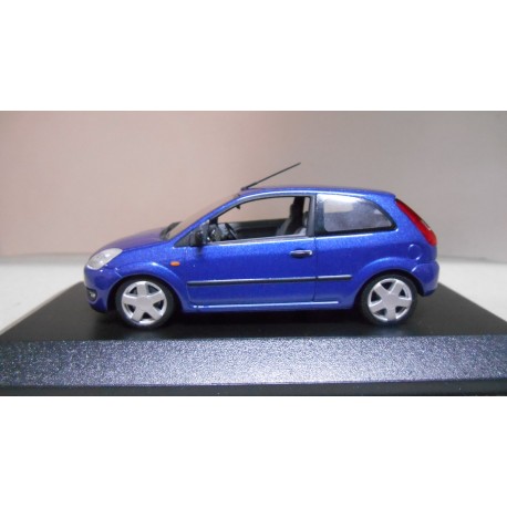 FORD FIESTA 5 3P BLUE METALLIC 2002 1:43 DEALER MINICHAMPS