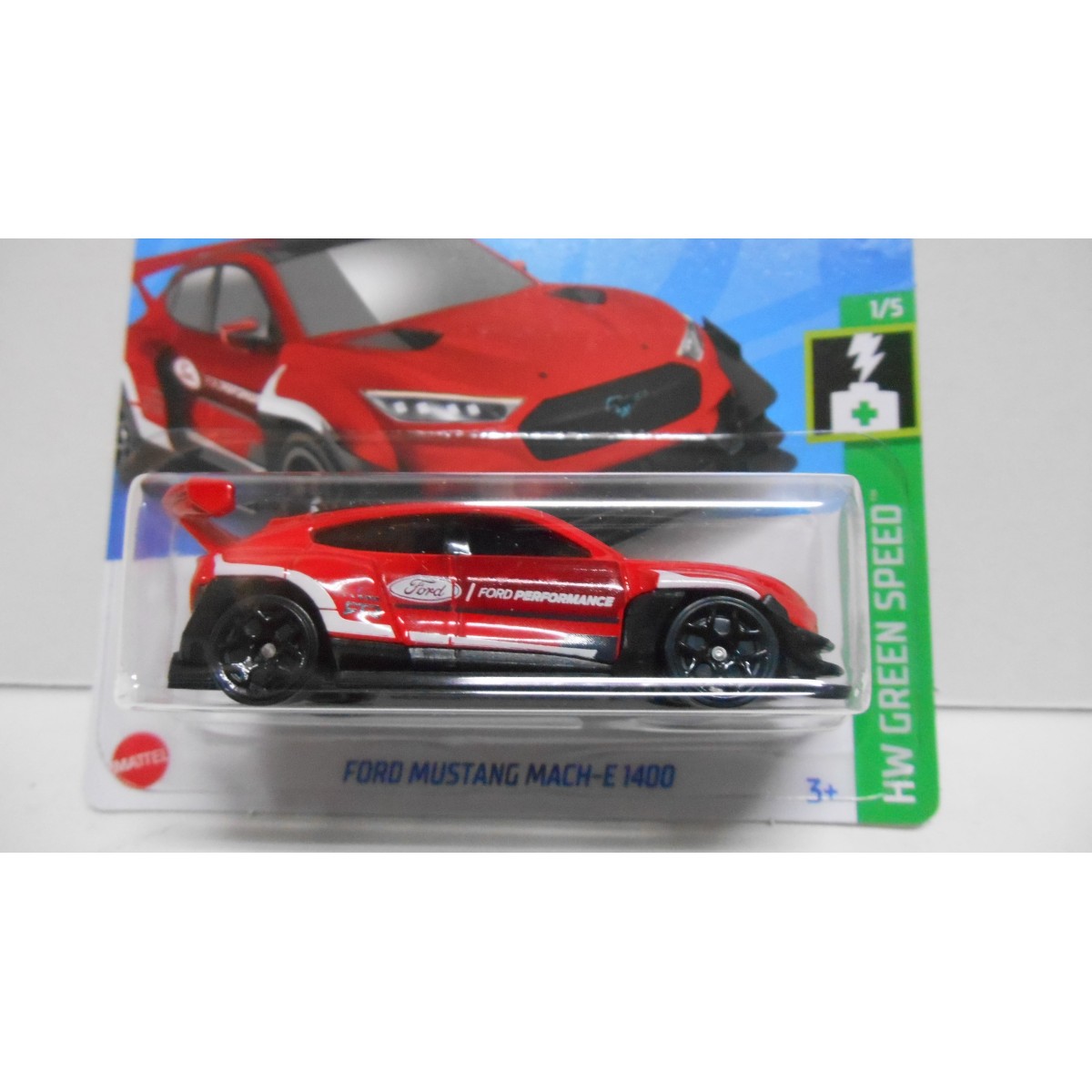 FORD MUSTANG MACH E1400 1/5 GREEN SPEED 164 HOT WHEELS BCN STOCK CARS