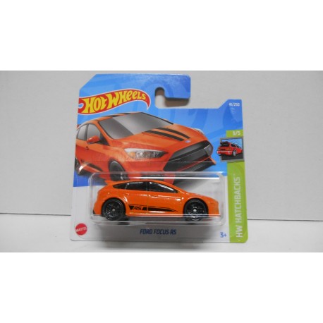 FORD FOCUS RS ORANGE 3/5 HATCHBACKS 1:64 HOT WHEELS