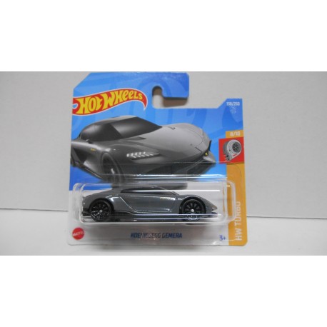KOENIGSEGG GEMERA GREY 8/10 TURBO 1:64 HOT WHEELS