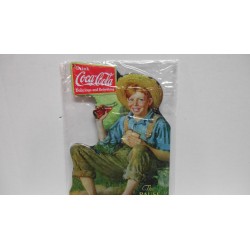 PLACA/PLAQUE/PLATE METAL DECORACION " THE PAUSE COCA-COLA " 17cm x 11'5cm