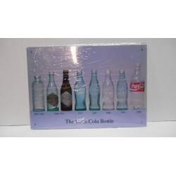 PLACA/PLAQUE/PLATE METAL DECORACION " THE COCA-COLA BOTTLE COCA-COLA " 22'5cm x 16cm