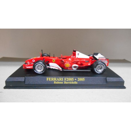 FERRARI F2005 2005 R.BARRICHELLO FORMULA F1 1:43 IXO ALTAYA HARD BOX EX PRIVADO